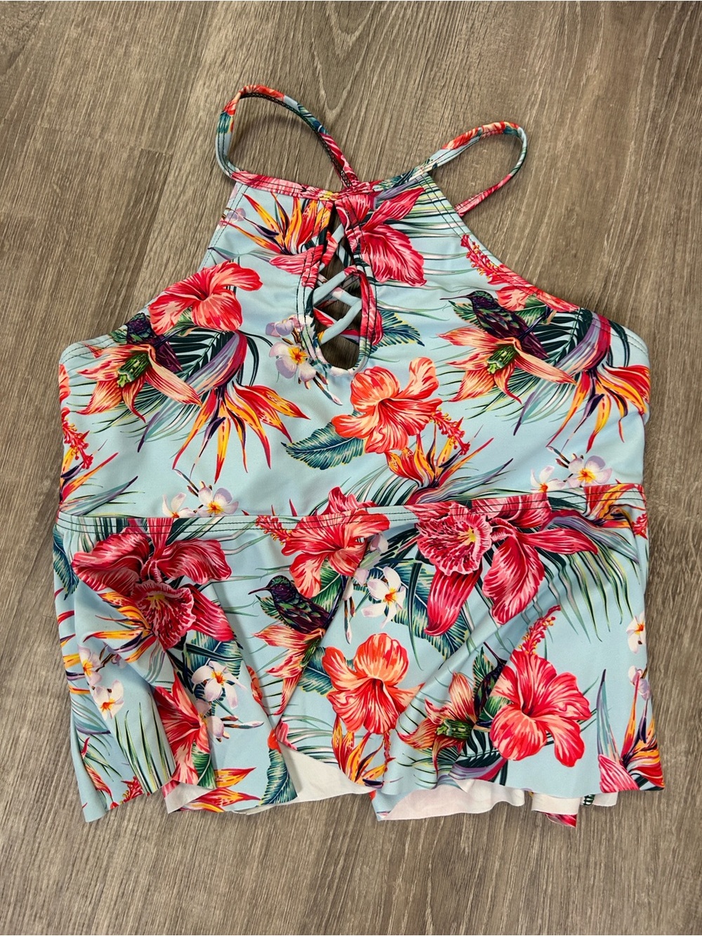 NWT Attracosports floral Tankini Top UPF50+